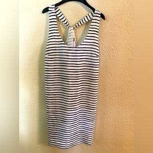 NWOT J Crew Navy Striped Mini Dress